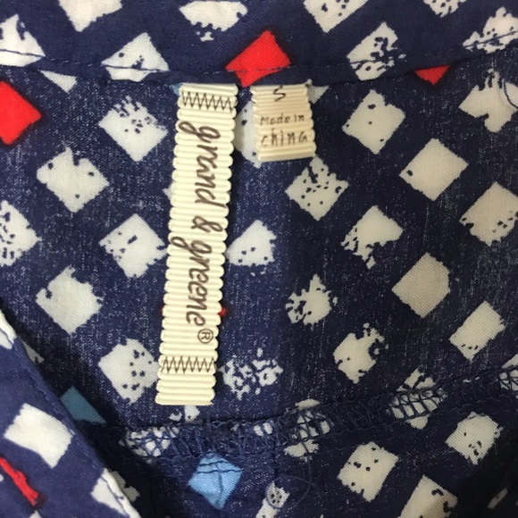 Grand & Greene 1/4 Button Blouse - Picture 2 of 5